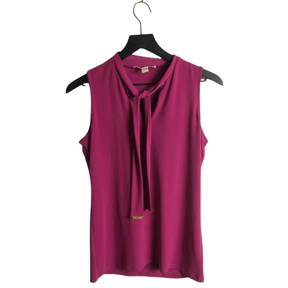 Micheal Kors Tie Front Tank Top Small - Picture 1 of 1